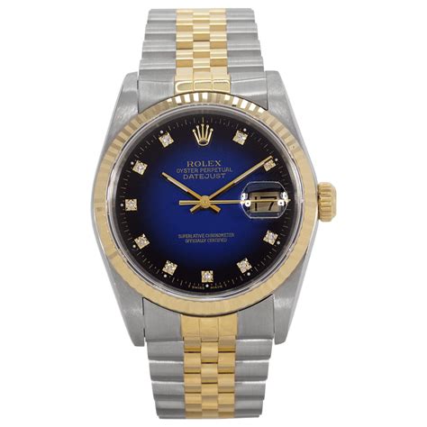 rolex datejust 16233 blue face|rolex 16233 price list.